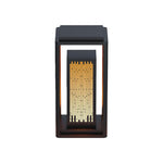 Geometric Square Outdoor Lantern with Integrated LED – Modern Waterproof Post Light