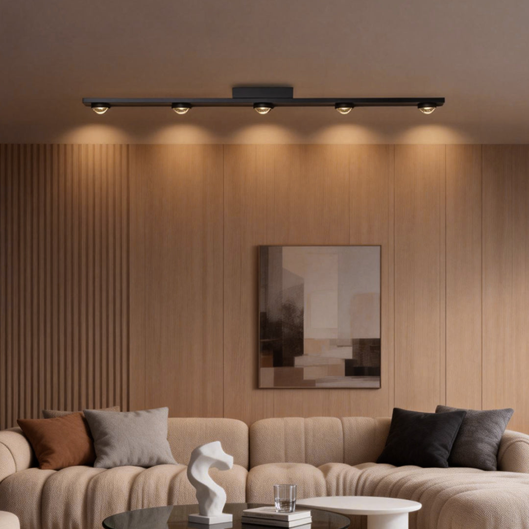 Linear LED Ceiling Spot Light in Matte Black for Modern Interiors