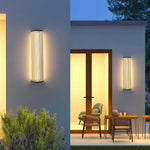 Modern Outdoor Wall Sconce – Minimalist Vertical LED Garden Light