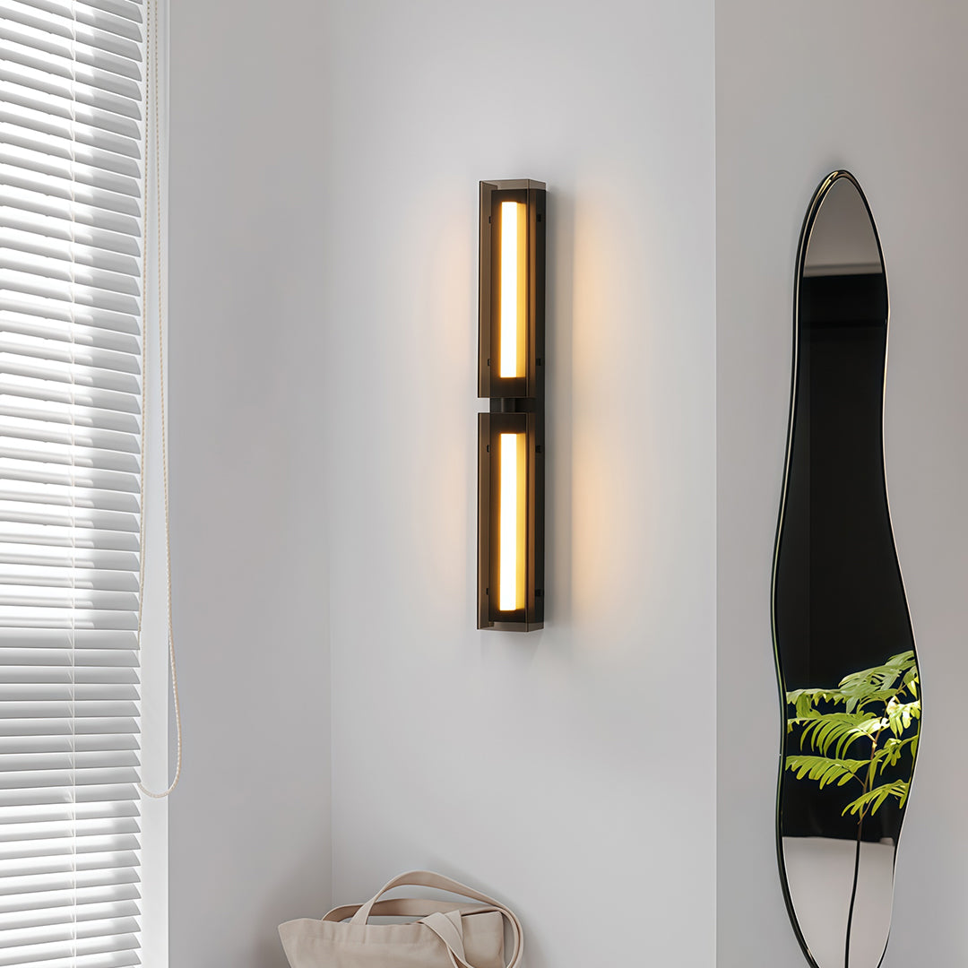 Modular Linear LED Wall Sconce in Matte Black