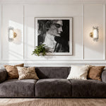 Lumina Gold Minimalist LED Wall Sconce with Acrylic Shade