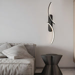 Sculptural S-Shape LED Wall Sconce with Three Color Temperatures