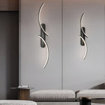 Sculptural S-Shape LED Wall Sconce with Three Color Temperatures