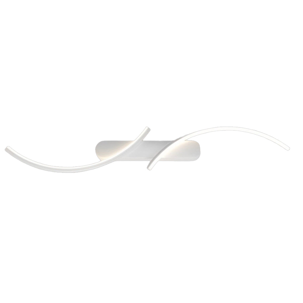 Sculptural S-Shape LED Wall Sconce with Three Color Temperatures