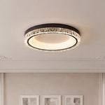 Italian Minimalist LED Flush Mount Ceiling Light in White