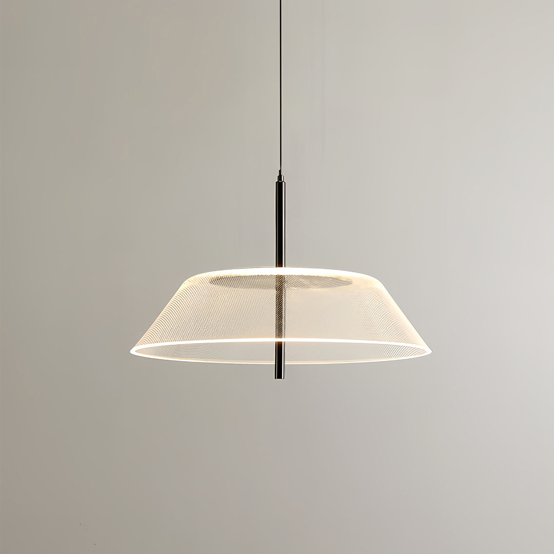 Spectrum Clear Glass Pendant Light for Kitchen Island, Modern LED Hanging Lamp