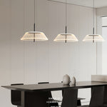 Spectrum Clear Glass Pendant Light for Kitchen Island, Modern LED Hanging Lamp