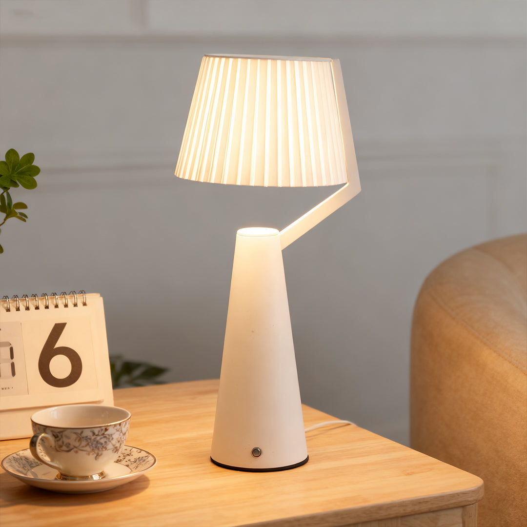Nordic Minimalist Table Lamp with Dimmable LED Nightstand Light
