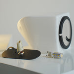 Lumina White Glass Table Lamp — Warm Ambient LED Night Light