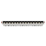 Linear Recessed LED Ceiling Spotlights, Modern Minimalist Architectural Lighting