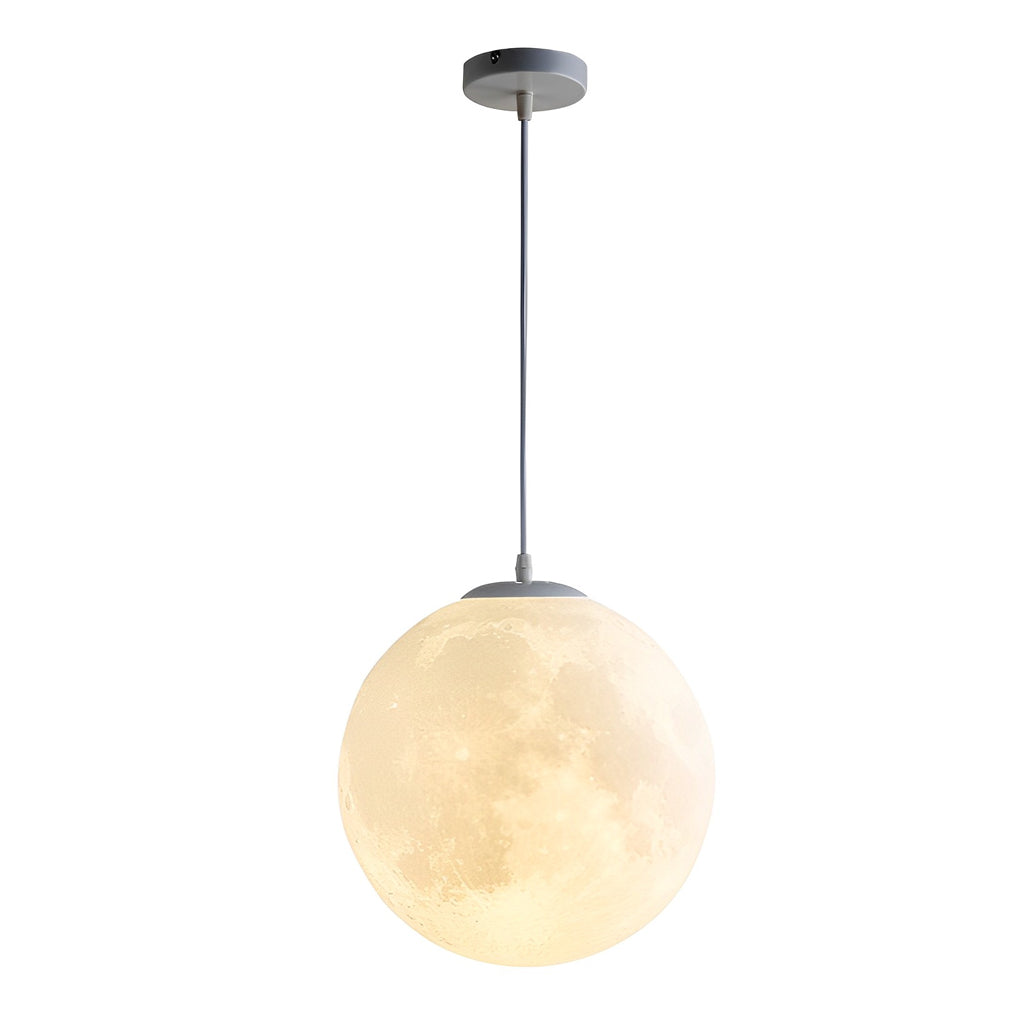 Lunar Sphere Pendant Light — Modern Moon-Inspired Ceiling Lamp