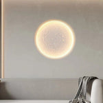 Moon Like Plaster Led Embedded Wall Light Anti Glare For Background Wall