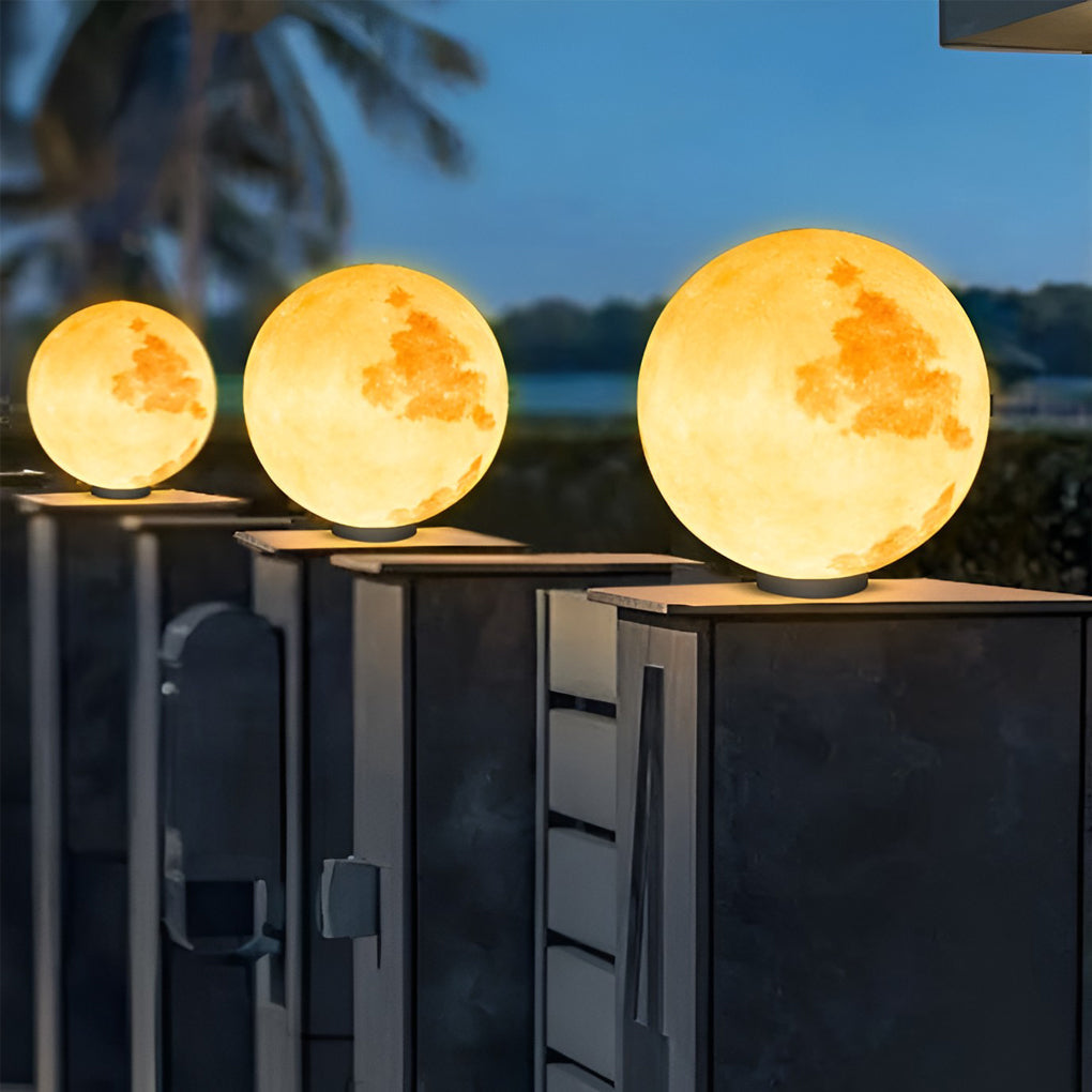 Lunar Glow Solar Post Cap Light for Modern Outdoor Spaces