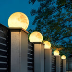 Lunar Glow Outdoor Pier-Mount Post Light – Modern LED Pillar Lamp for Courtyard & Garden