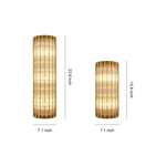 American-Style Copper Linear Wall Sconce with Clear Glass Shade