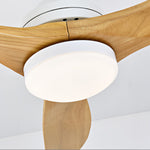 Aria 42" Modern Wooden Ceiling Fan with Integrated LED Light and Remote