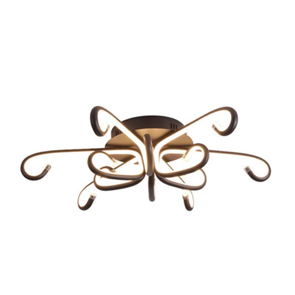 Modern Artistic Octopus Inspired Flush Mount Ceiling Light With Sleek Curved Led Design