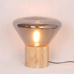 Bois Table Lamp – Handcrafted Wood & Blown Glass Designer Lamp