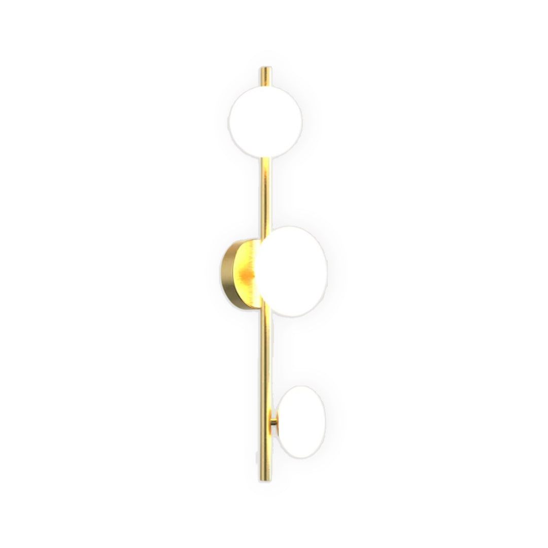 Nordic Glass Wall Sconce with Adjustable LED Light, 2 or 3 Heads