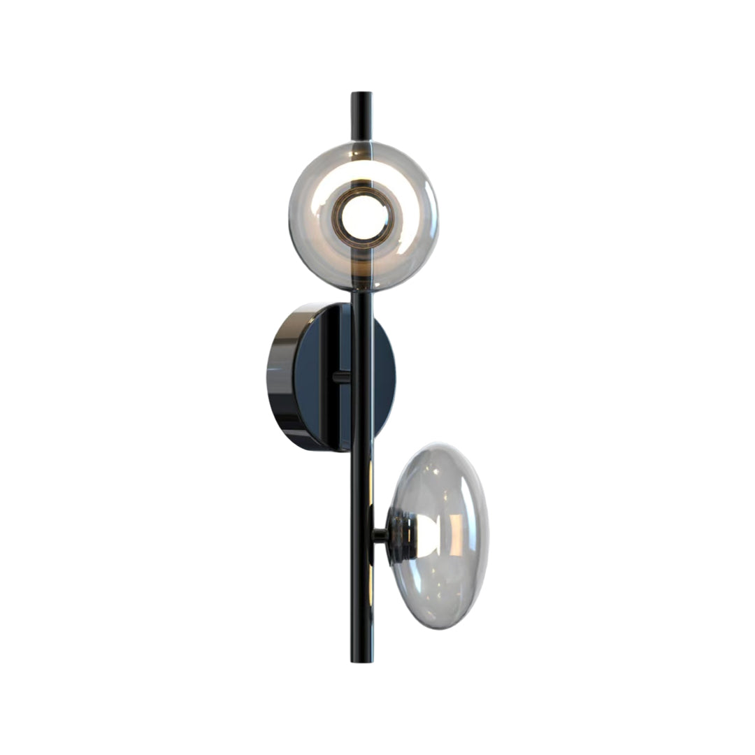 Nordic Glass Wall Sconce with Adjustable LED Light, 2 or 3 Heads