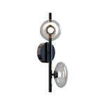 Nordic Glass Wall Sconce with Adjustable LED Light, 2 or 3 Heads