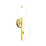 Nordic Glass Wall Sconce with Adjustable LED Light, 2 or 3 Heads