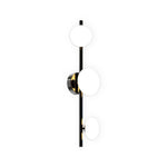 Nordic Glass Wall Sconce with Adjustable LED Light, 2 or 3 Heads