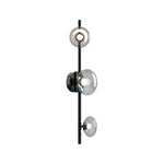 Nordic Glass Wall Sconce with Adjustable LED Light, 2 or 3 Heads
