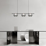Smoked Gray Glass Pendant Light with Full-Spectrum LED, Italian Minimalist Design
