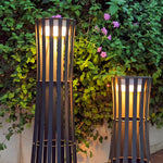 Modern Outdoor Lantern in Black Stainless Steel with LED