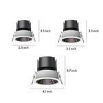 Recessed LED Ceiling Spotlights with Anti-Glare Optics for Modern Interiors