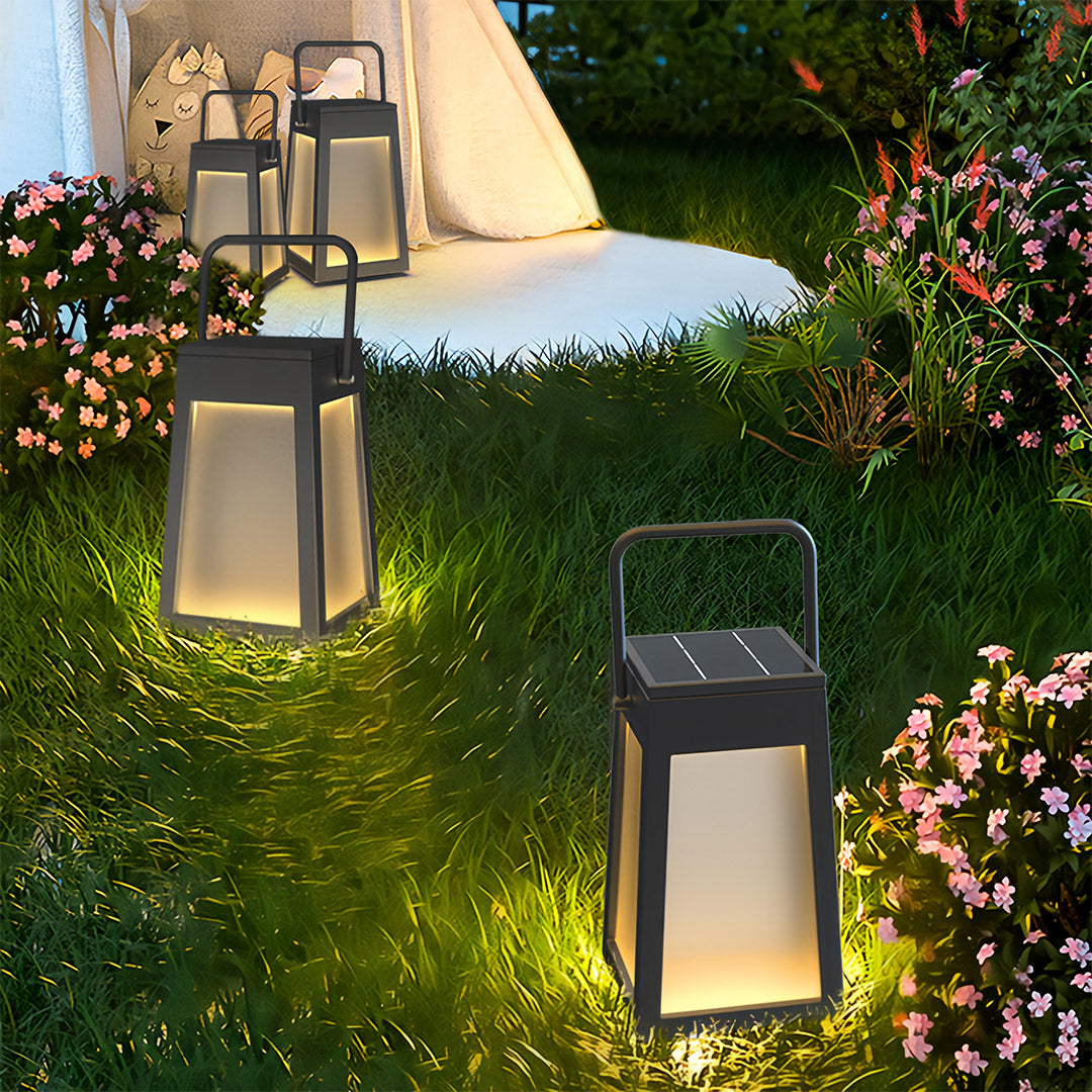 Nocturne Portable LED Lantern in Matte Black, IP65 Waterproof