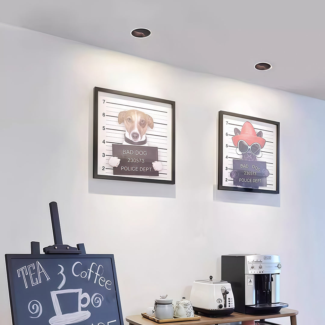 Polarized Recessed LED Spotlight with Anti-Glare Optical Design