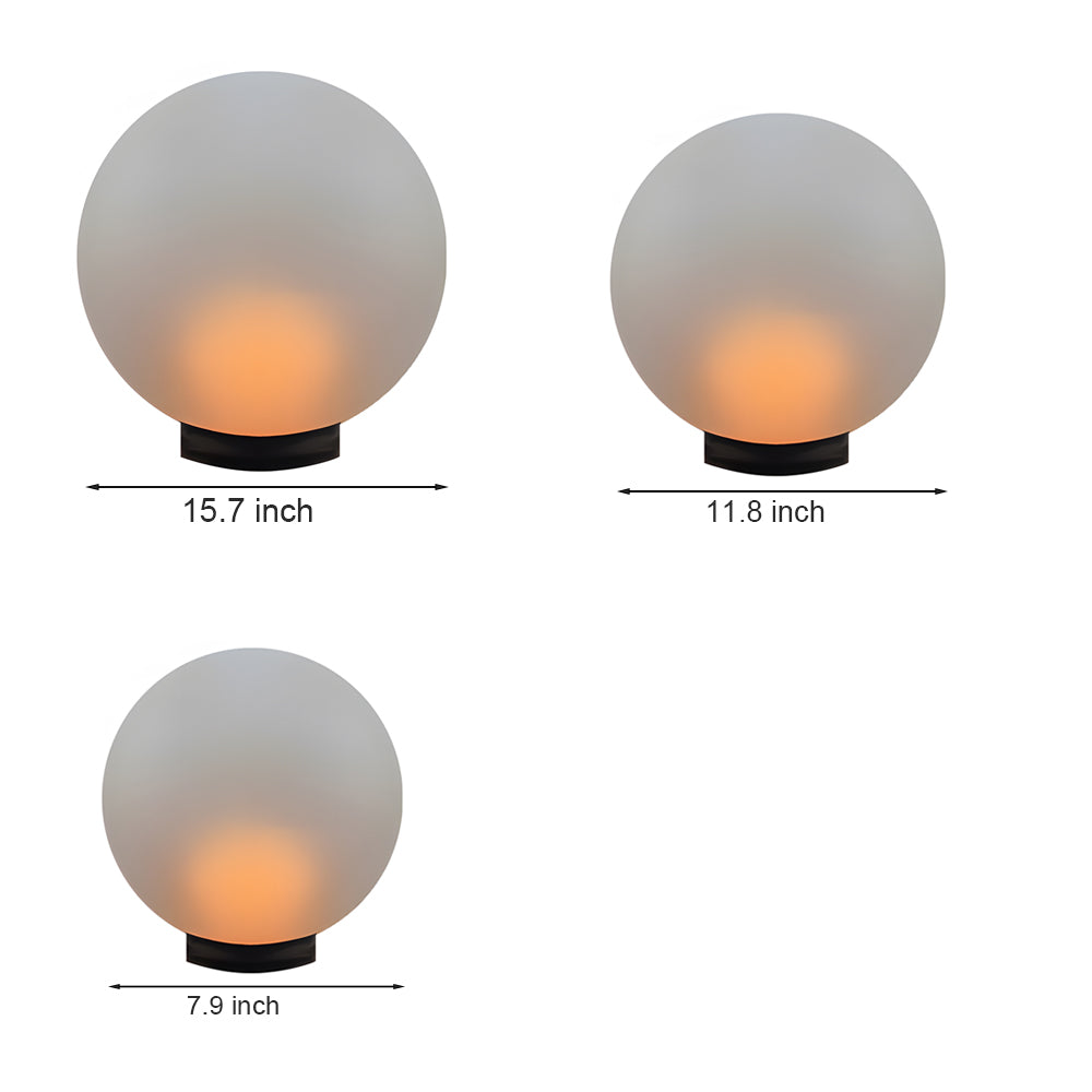 Lunar Acrylic LED Landscape Light – Modern Outdoor Garden Sphere