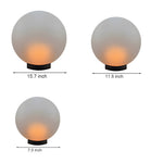Lunar Acrylic LED Landscape Light – Modern Outdoor Garden Sphere
