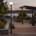 Modern Minimalist Outdoor Post Light with LED Column