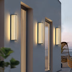 Modern Outdoor Wall Sconce – Minimalist Vertical LED Garden Light