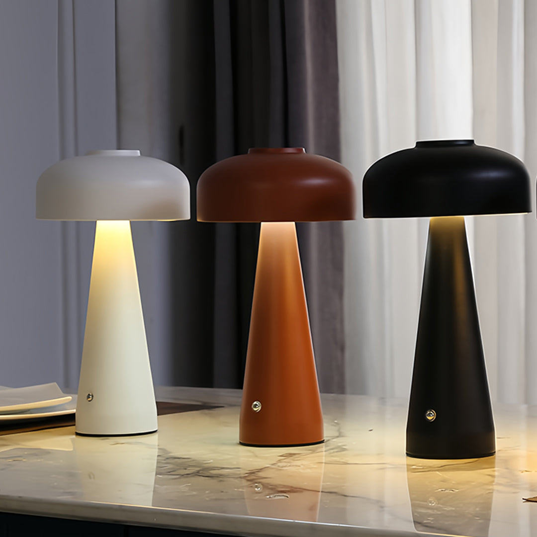 Mushroom Table Lamp with Touch Dimming, Portable LED Accent Light