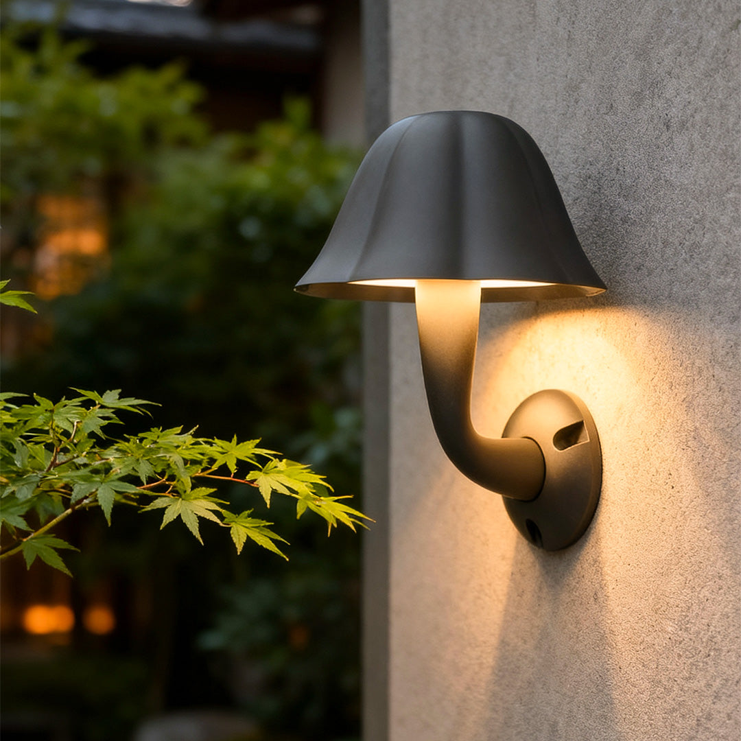 Mushroom Outdoor Wall Light – Modern Minimalist Waterproof Sconce