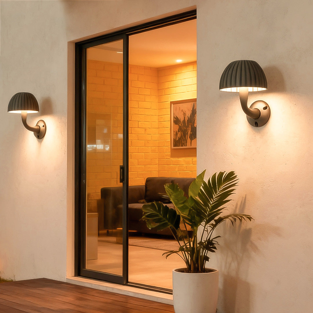 Mushroom Outdoor Wall Light – Modern Minimalist Waterproof Sconce