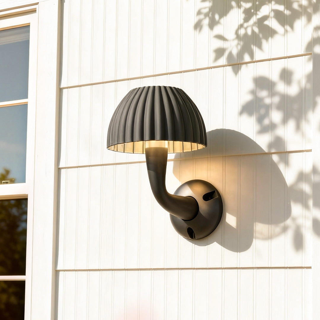 Mushroom Outdoor Wall Light – Modern Minimalist Waterproof Sconce