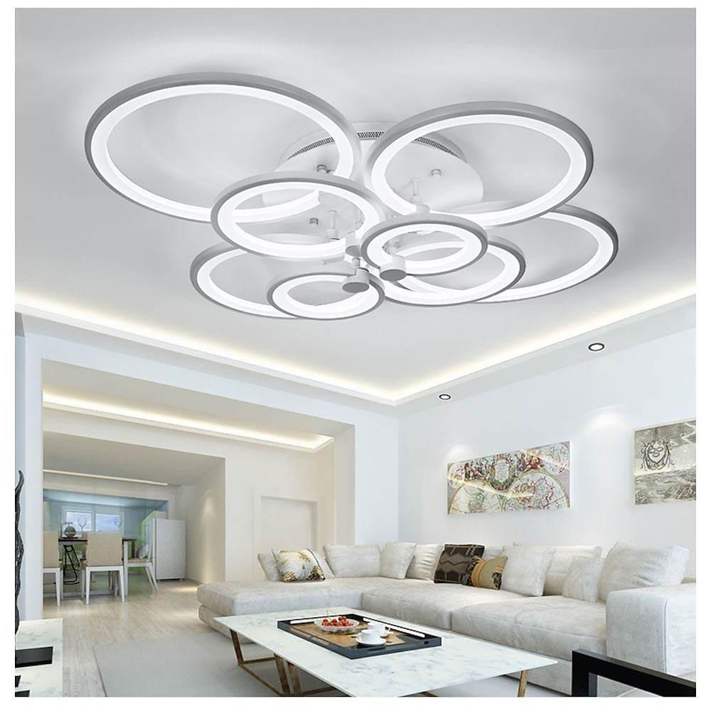 Elegant Semi Flush Mount Ceiling Lights With Unique Overlapping Rings