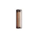 Linear Outdoor Wall Sconce in Black Stainless Steel