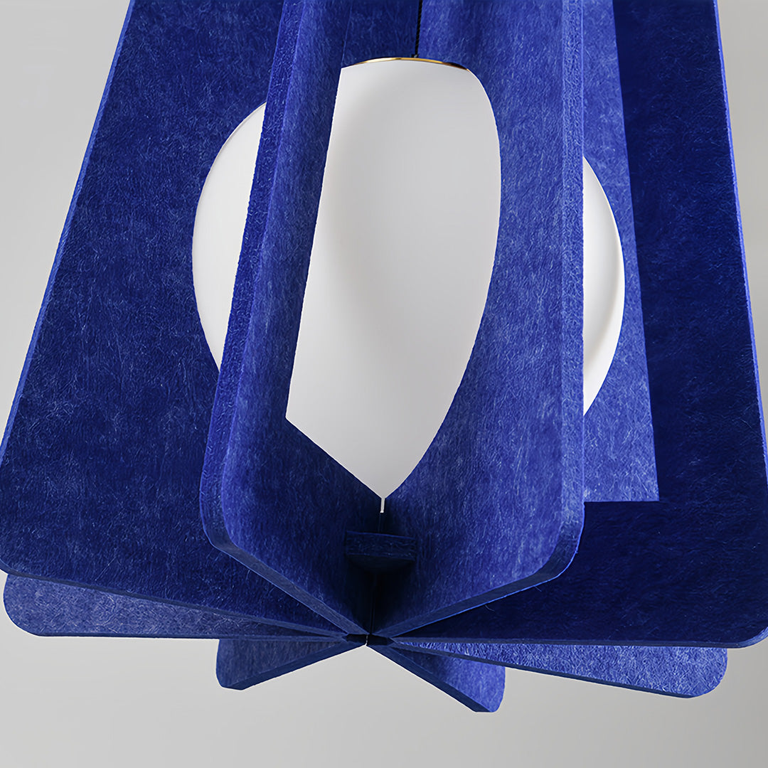 Geometric Felt Pendant Light with Acoustic Design for Modern Interiors