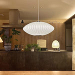 Bubble Silk Swing Arm Pendant Light – Adjustable Designer Ceiling Lamp