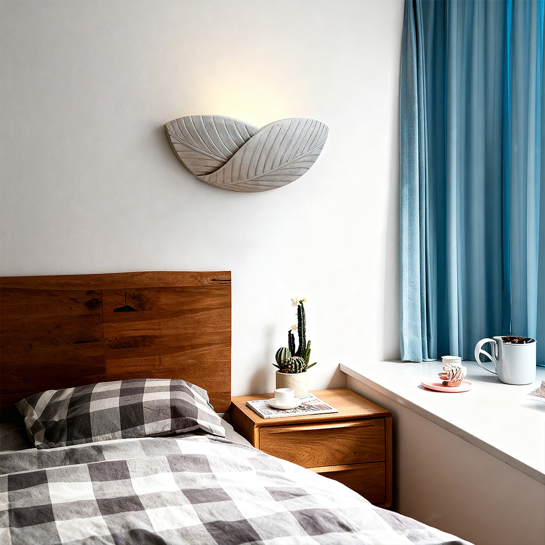 Cement Wall Sconce with Upward Light for Modern Interiors