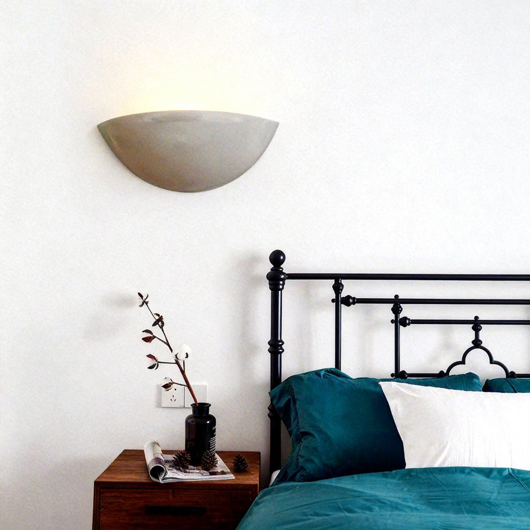 Cement Wall Sconce with Upward Light for Modern Interiors