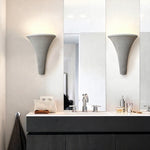 Cement Wall Sconce with Upward Light for Modern Interiors