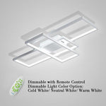 Abstract Rectangles LED Flush Mount Ceiling Light in Modern Minimalist Style