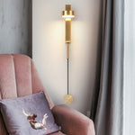 Nordic 180 Rotatable Adjustable Led Rotary Switch Wall Lamp For Bedside Aisle